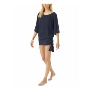 Michael Kors Classic Side Tie Cover-Up New Navy MD
